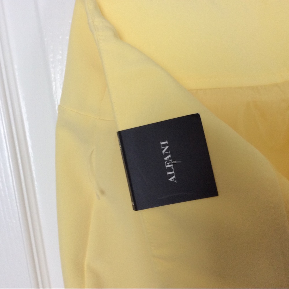 Alfani Yellow Pencil Skirt NWT - Picture 4 of 4